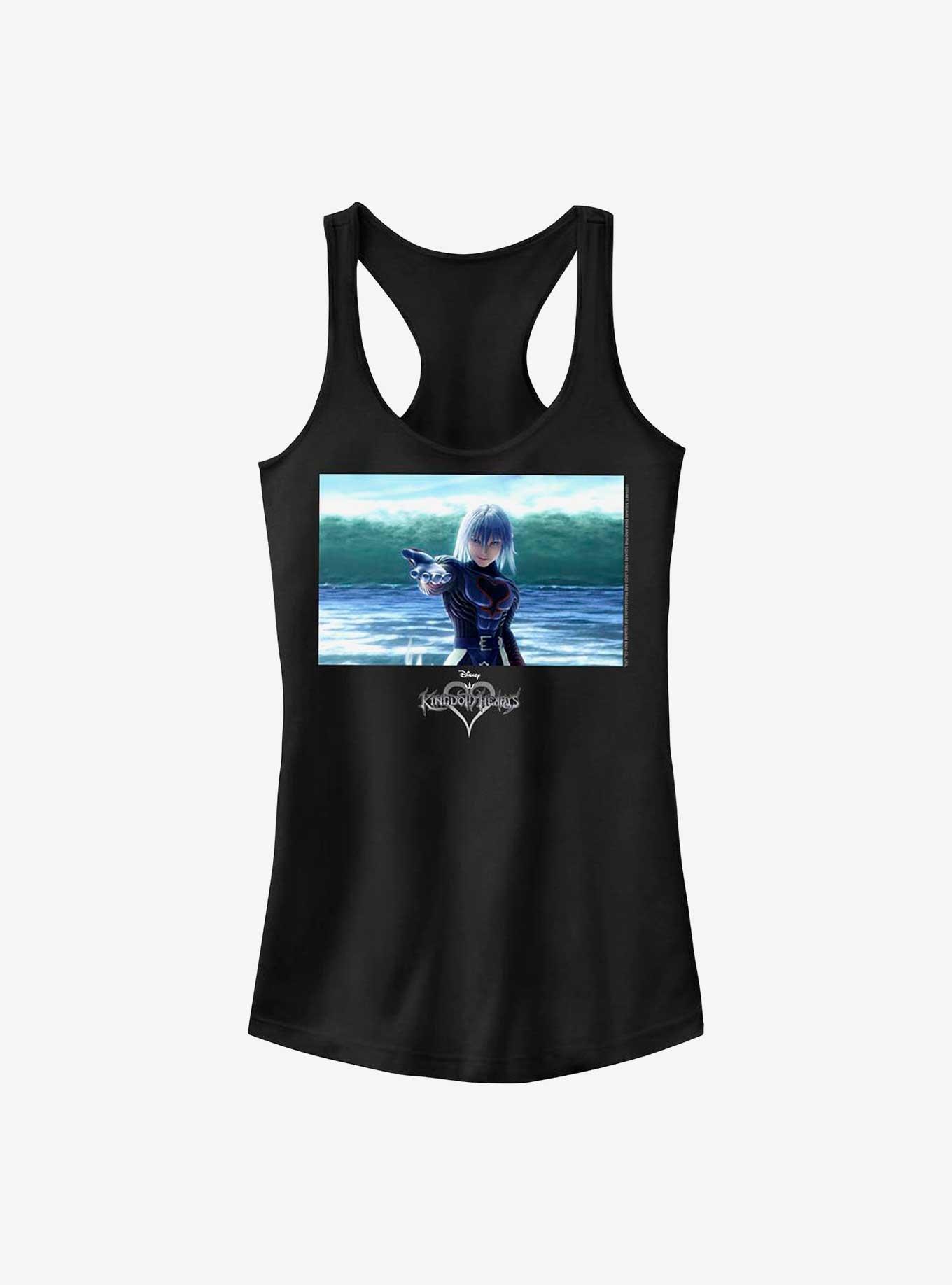 Disney Kingdom Hearts Riku In Water Girls Tank, BLACK, hi-res