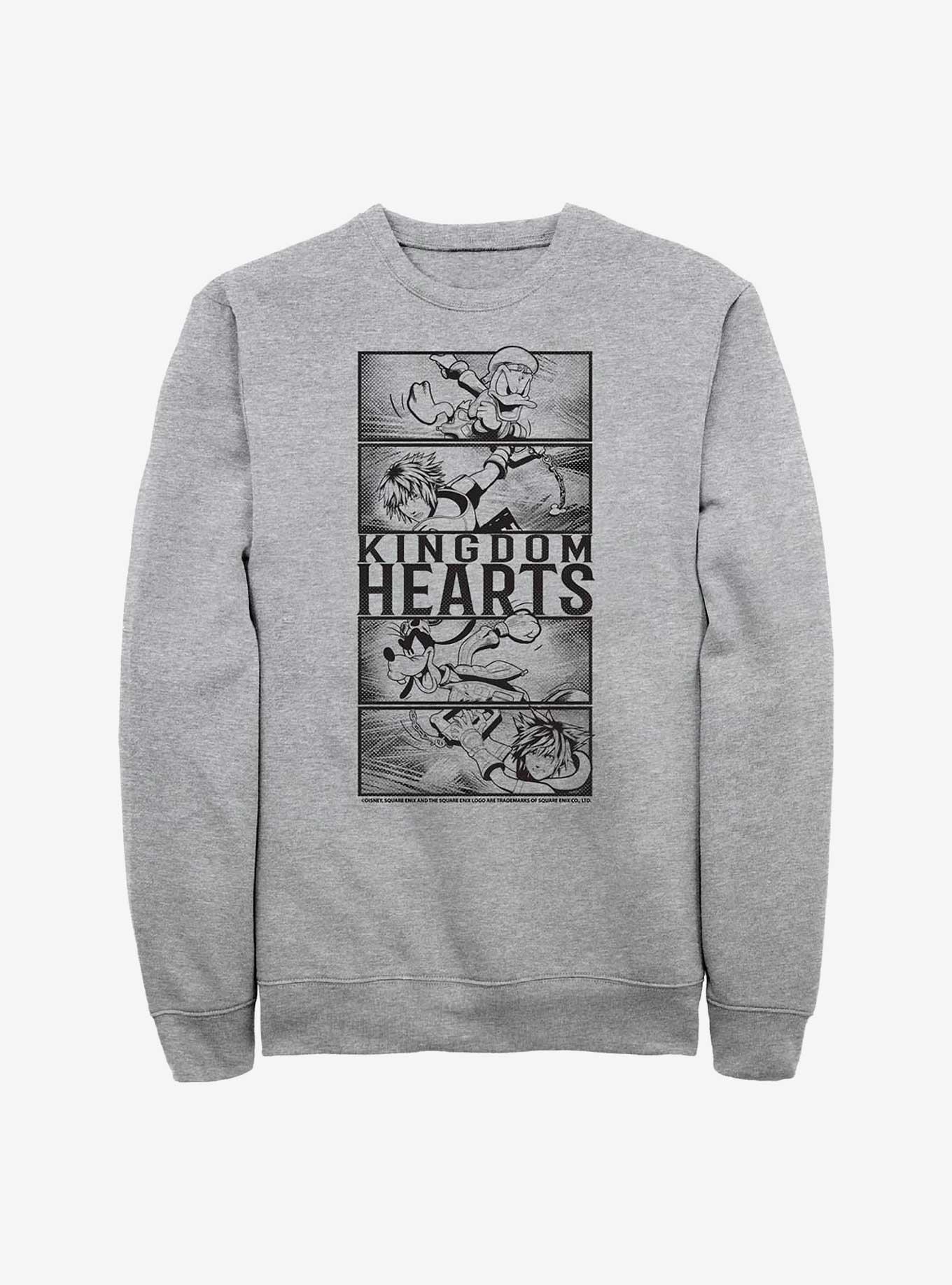 Disney Kingdom Hearts Character Panels Kingdom Crew Sweatshirt