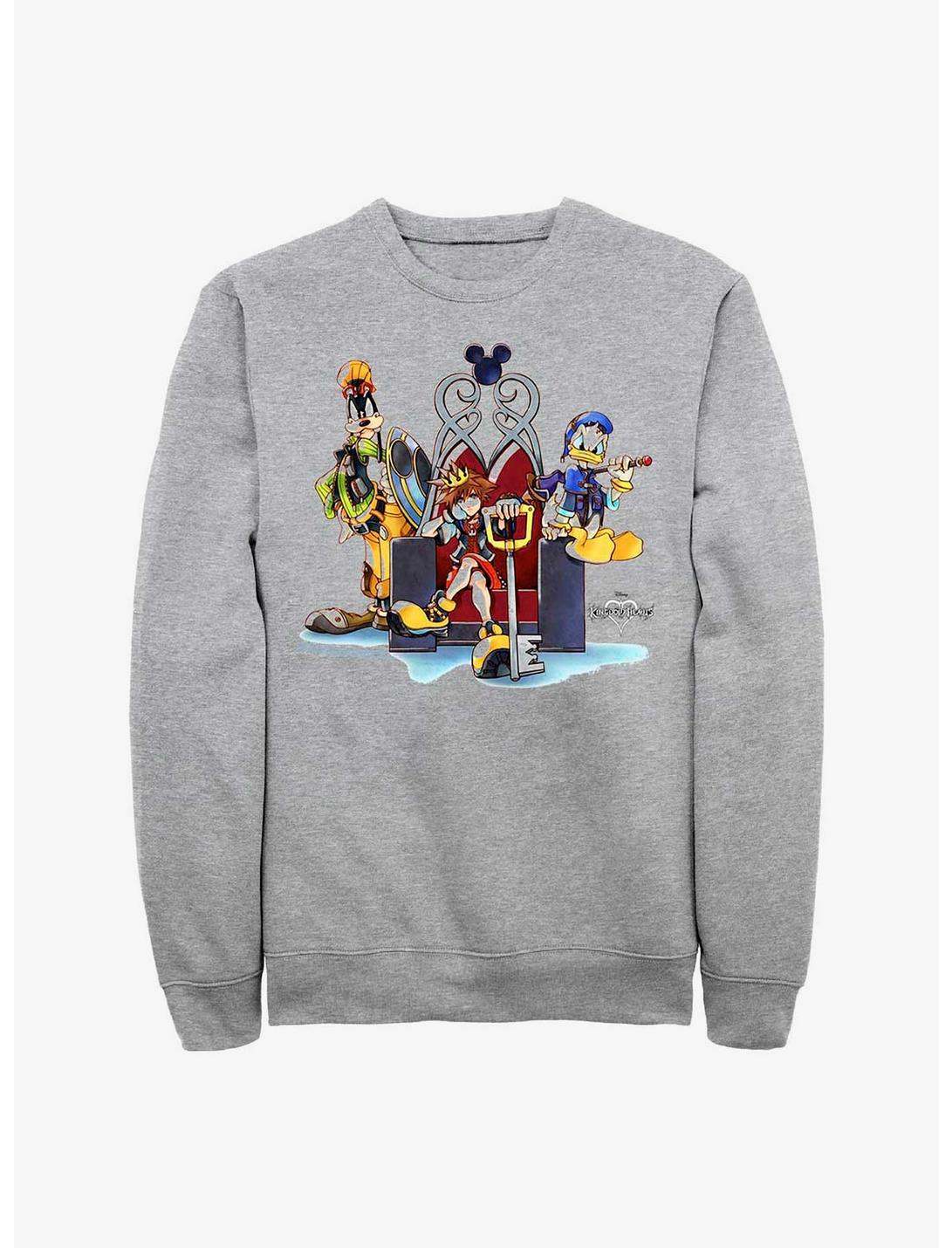 Disney Kingdom Fierce Group Crew Sweatshirt, ATH HTR, hi-res
