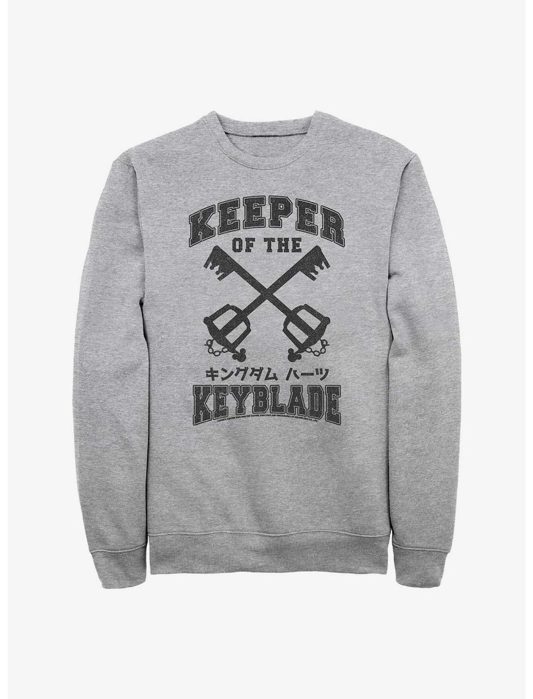 Disney Kingdom Hearts Keyblade Keeper Crew Sweatshirt, ATH HTR, hi-res