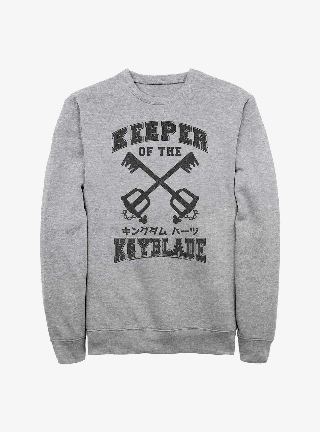 Disney Kingdom Hearts Keyblade Keeper Crew Sweatshirt, ATH HTR, hi-res