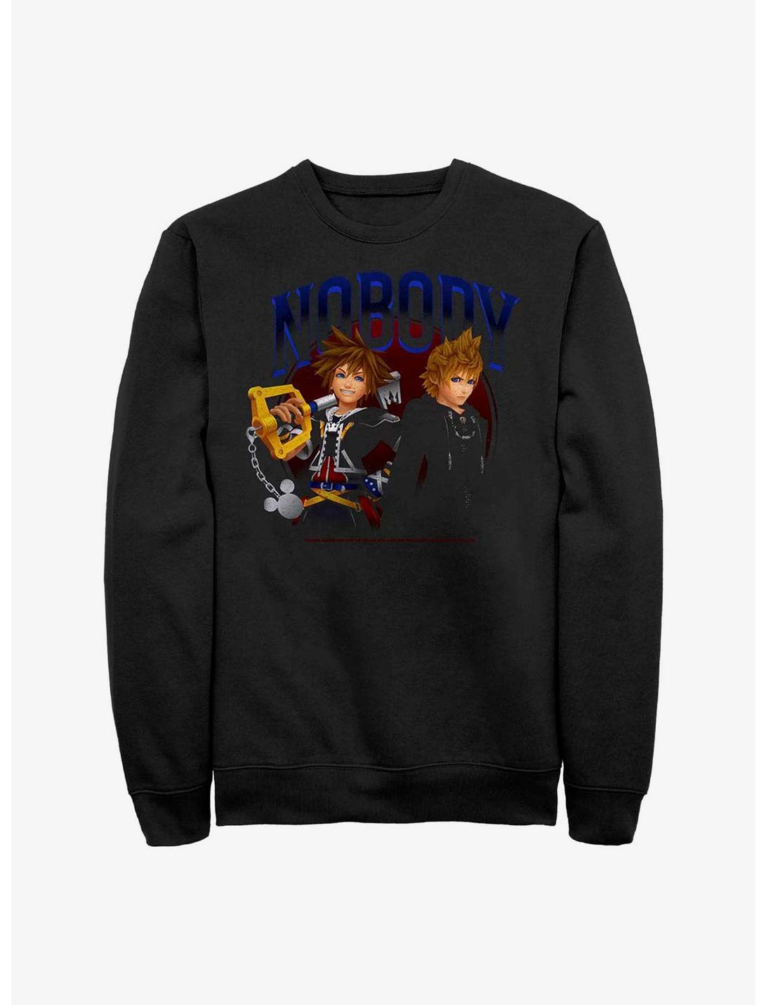 Disney Kingdom Hearts Nobody Frame Crew Sweatshirt, BLACK, hi-res