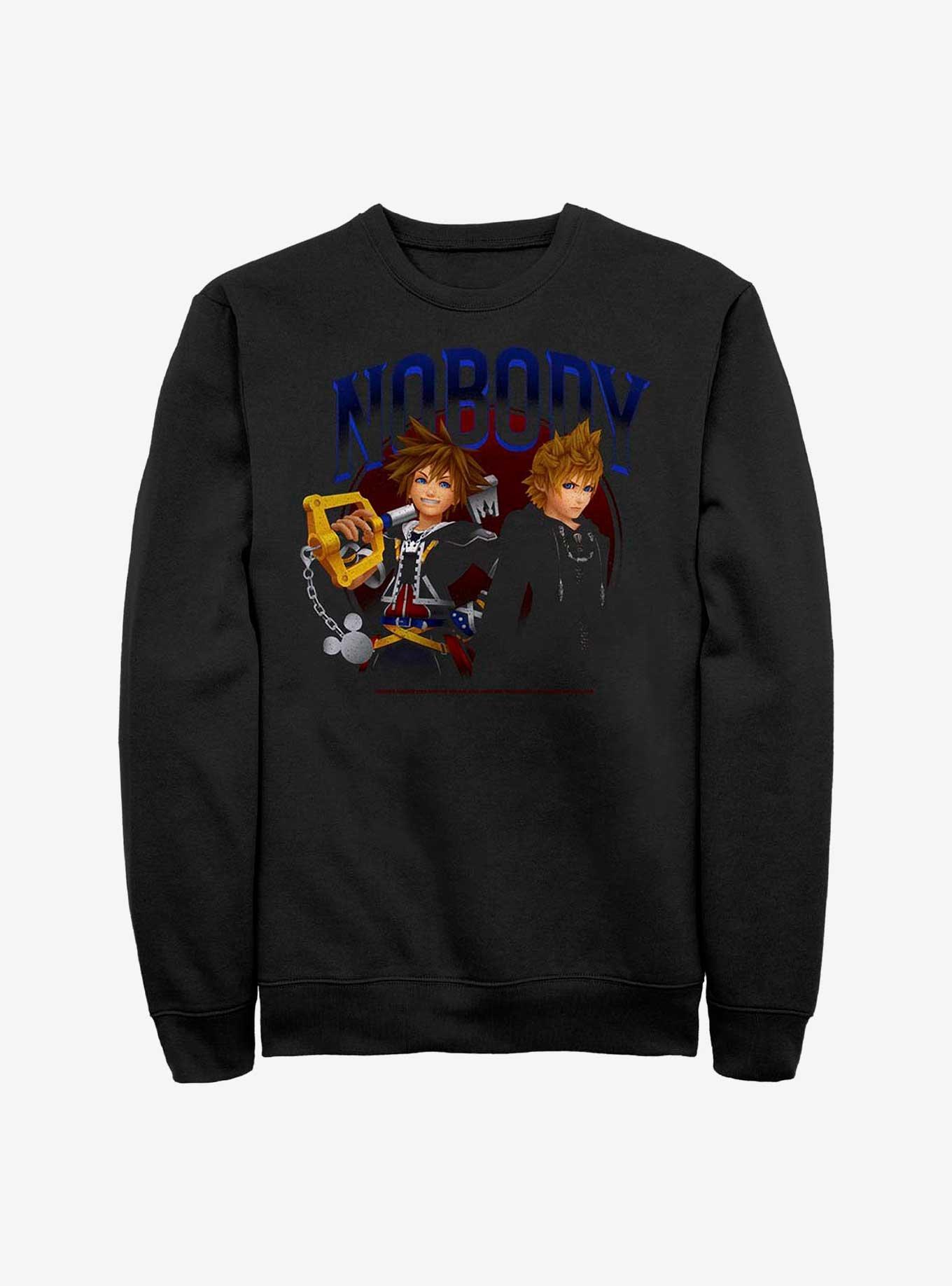 Disney Kingdom Hearts Nobody Frame Crew Sweatshirt, BLACK, hi-res