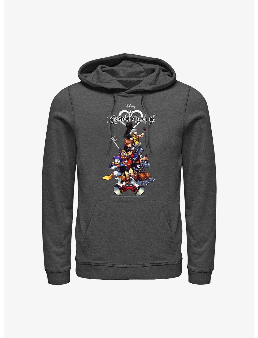 Disney Kingdom Hearts Group With Logo Hoodie, CHAR HTR, hi-res