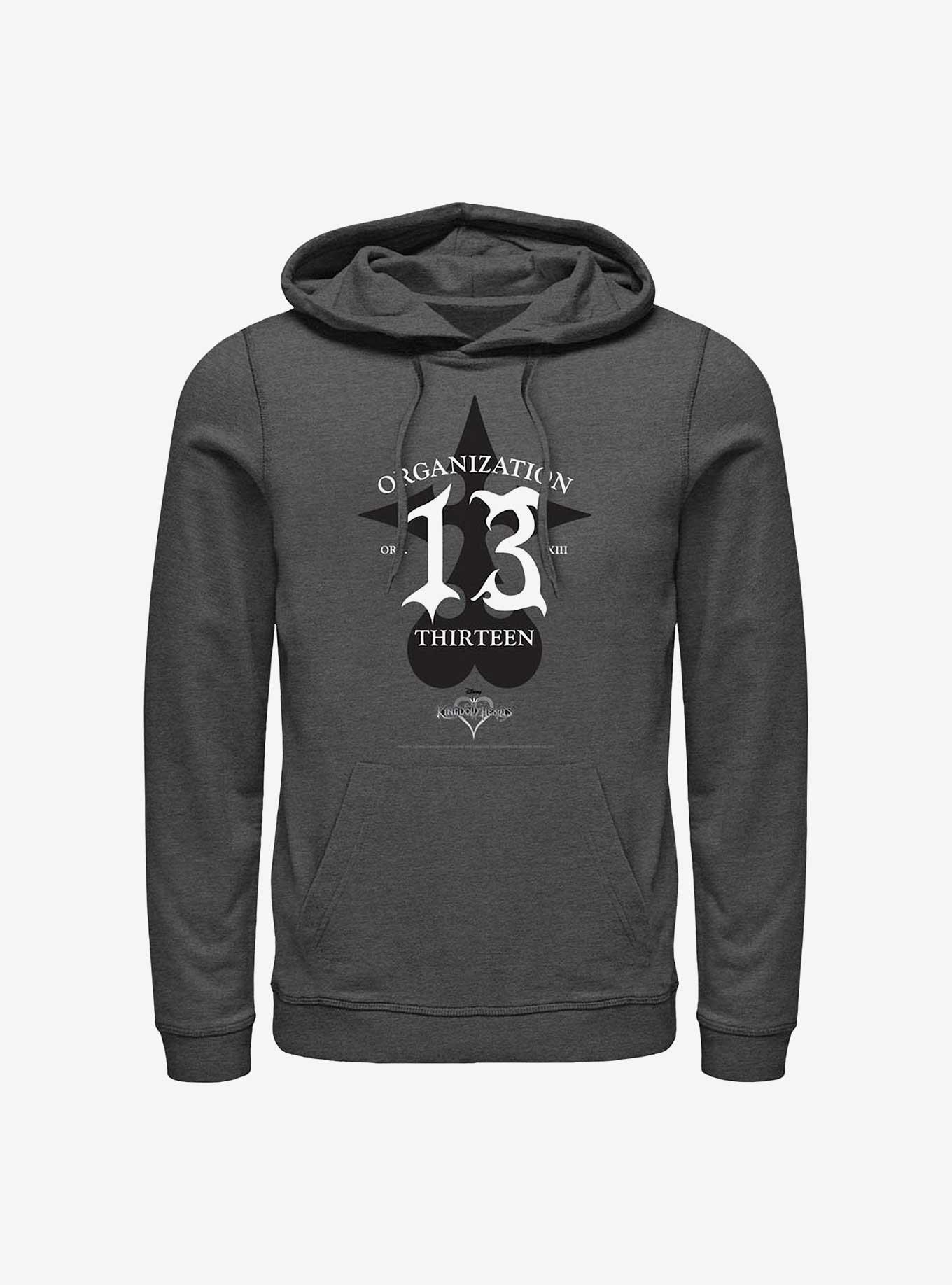 Disney Kingdom Hearts Organization Thirteen Hoodie - GREY | Hot Topic