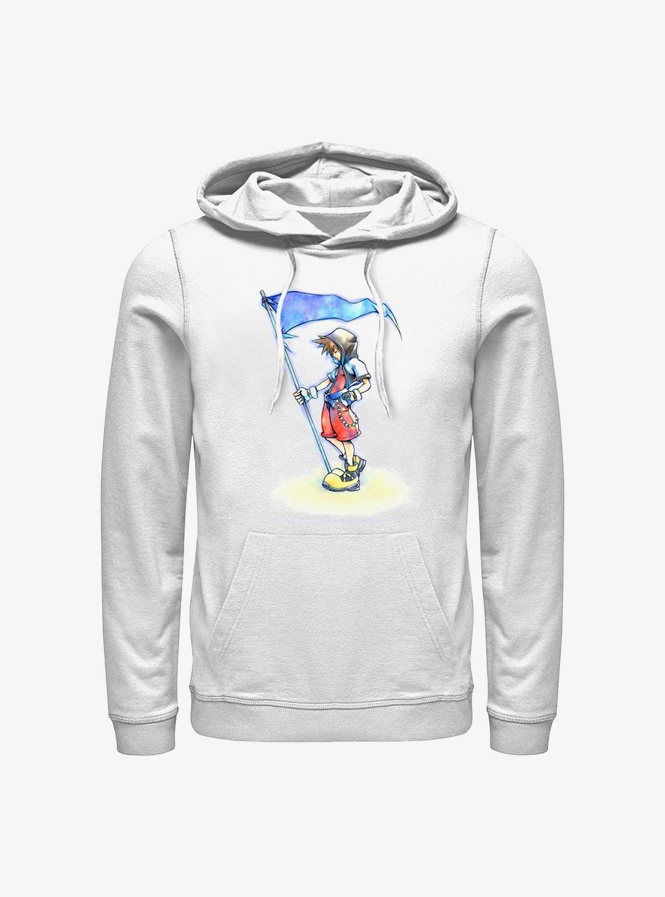 Disney Kingdom Hearts Sora With Flag Hoodie, WHITE, hi-res