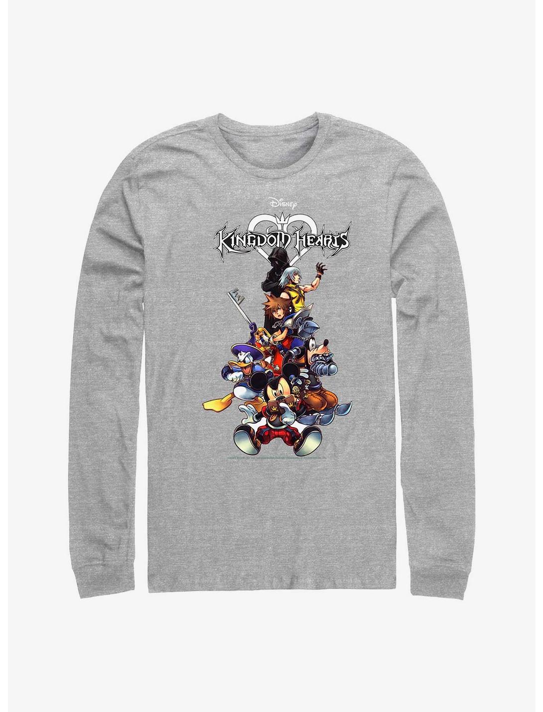 Disney Kingdom Hearts Group With Logo Long-Sleeve T-Shirt, ATH HTR, hi-res