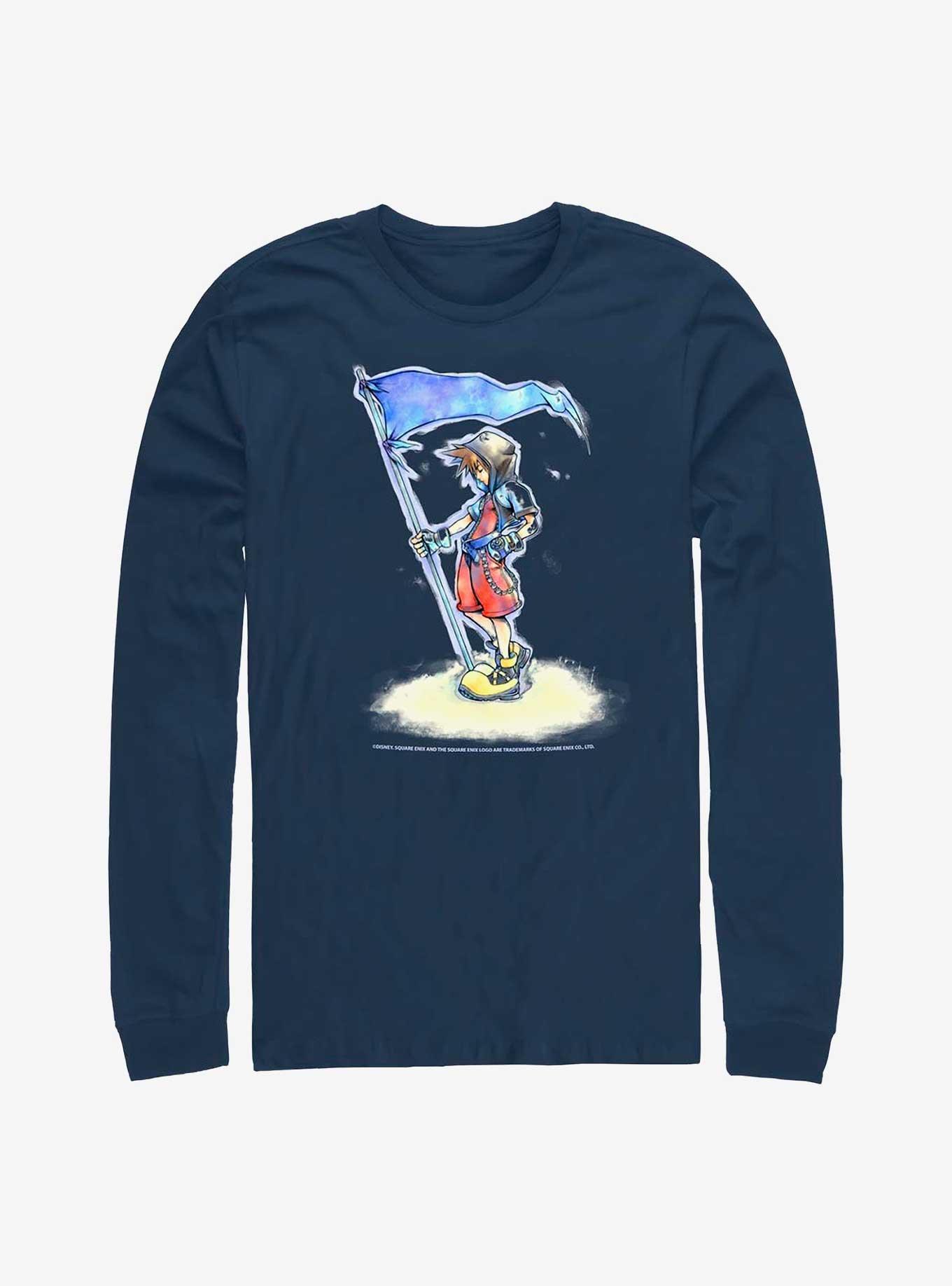 Disney Kingdom Hearts Sora With Flag Long-Sleeve T-Shirt, , hi-res