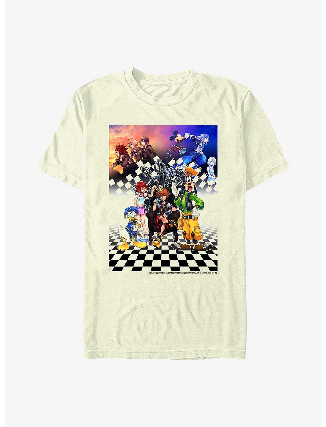 Disney Kingdom Hearts Group Checkers T-Shirt, , hi-res