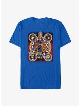 Disney Kingdom Hearts Group Circle Kingdome T-Shirt, ROYAL, hi-res