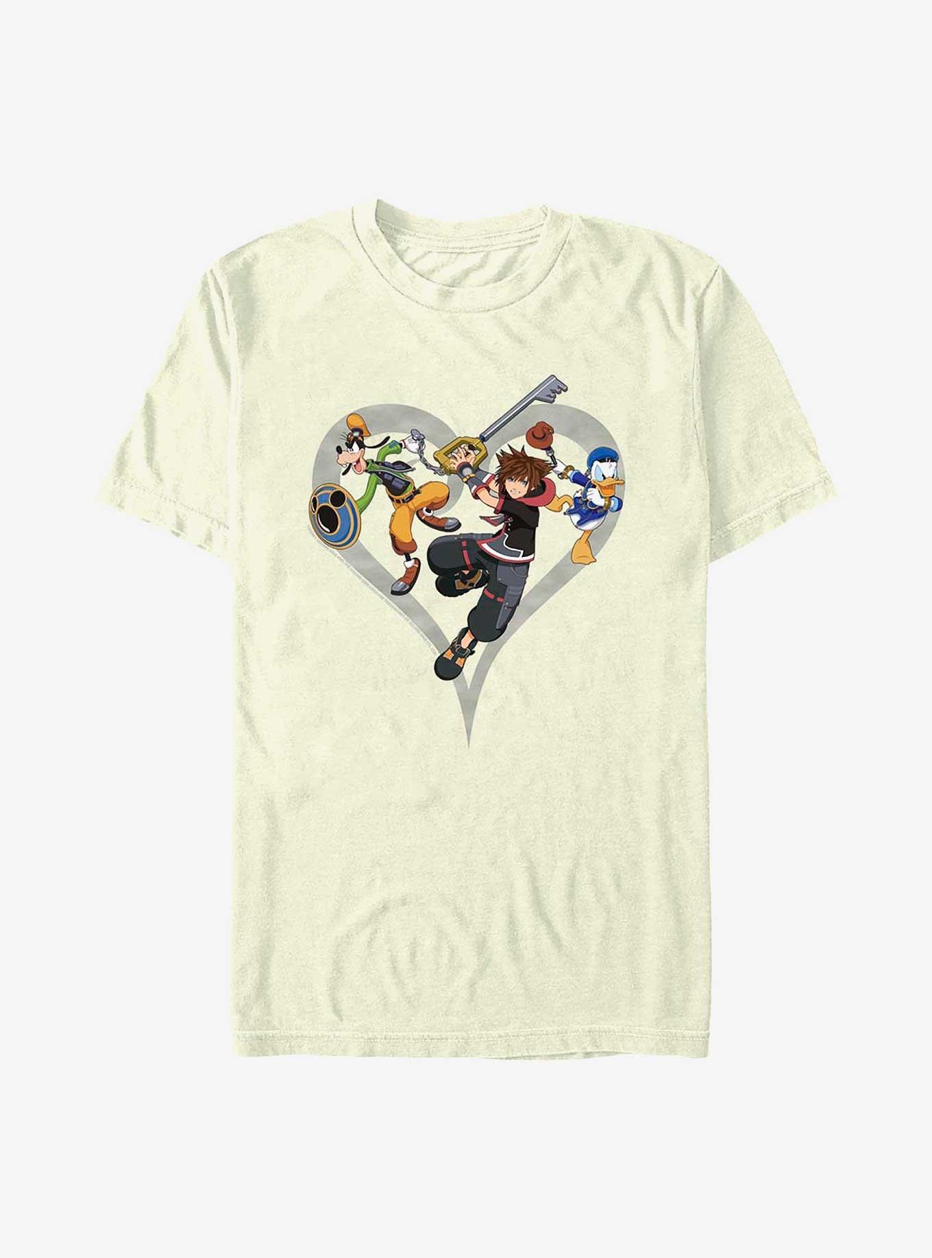 Disney Kingdom Hearts Sora Goofy Donald T-Shirt