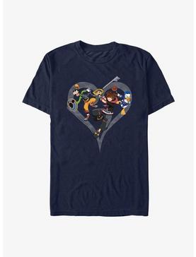 Disney Kingdom Hearts Sora Goofy Donald T-Shirt, NAVY, hi-res