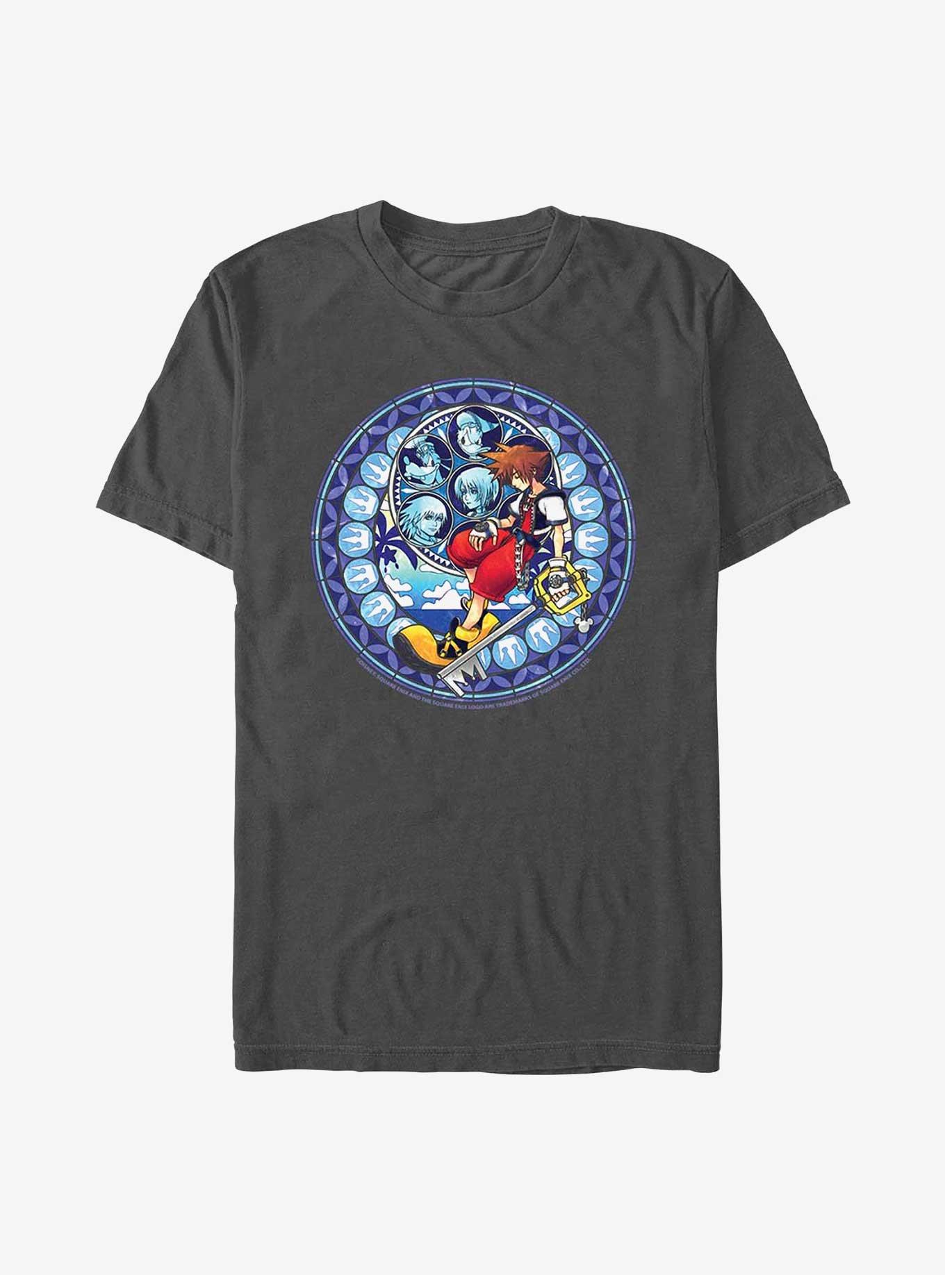 Disney Kingdom Hearts Stained Glass Sora T-Shirt, CHARCOAL, hi-res