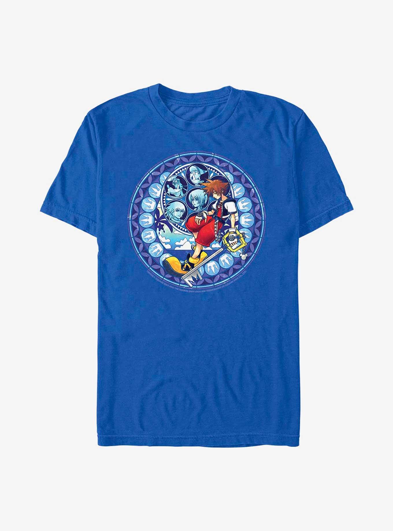 Disney Kingdom Hearts Stained Glass Sora T-Shirt, ROYAL, hi-res