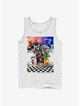 Disney Kingdom Hearts Group Checkers Tank, WHITE, hi-res