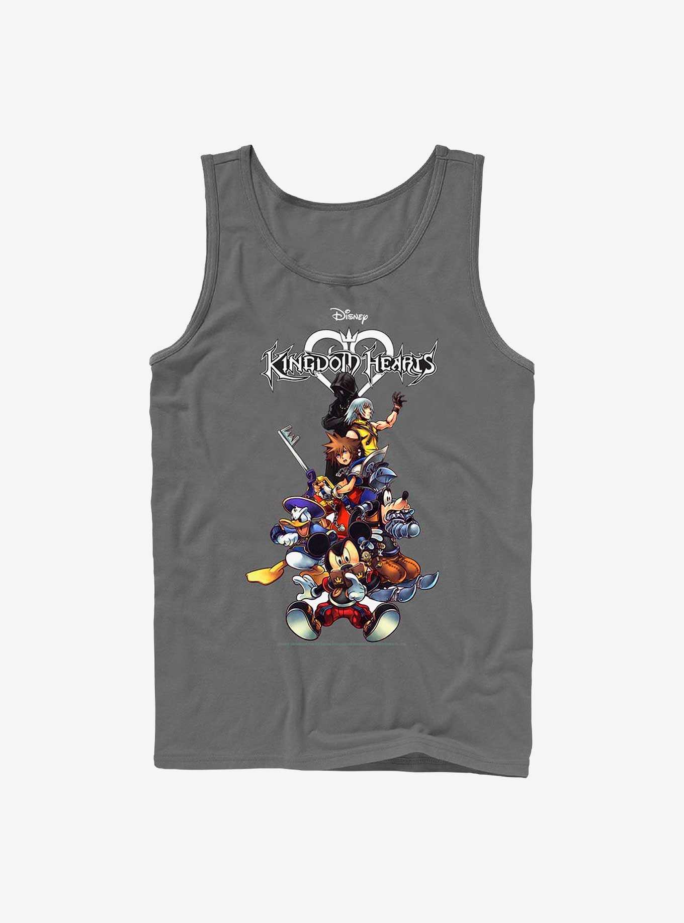 Boxlunch Disney Kingdom Hearts Black And White Logo Womens Tank Top