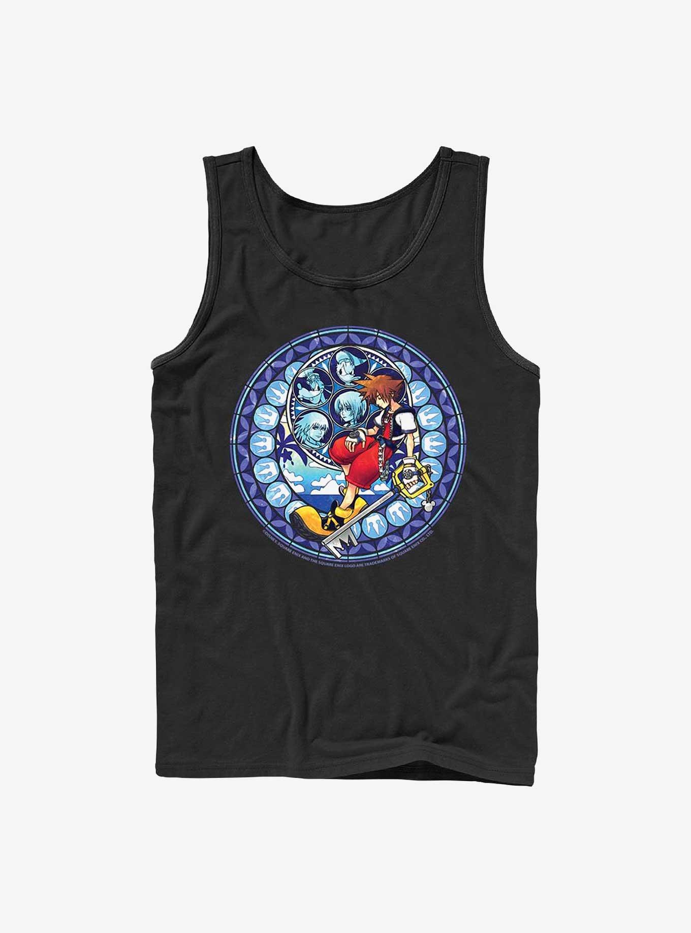 Disney Kingdom Hearts Stained Glass Sora Tank, BLACK, hi-res