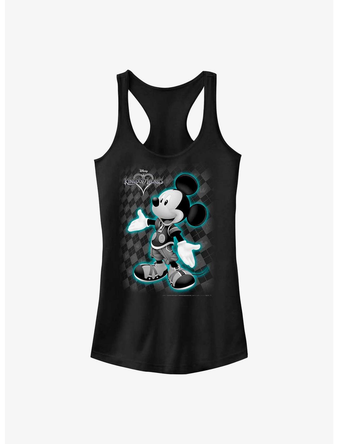 Disney Kingdom Hearts Mickey Pose Girls Tank, BLACK, hi-res