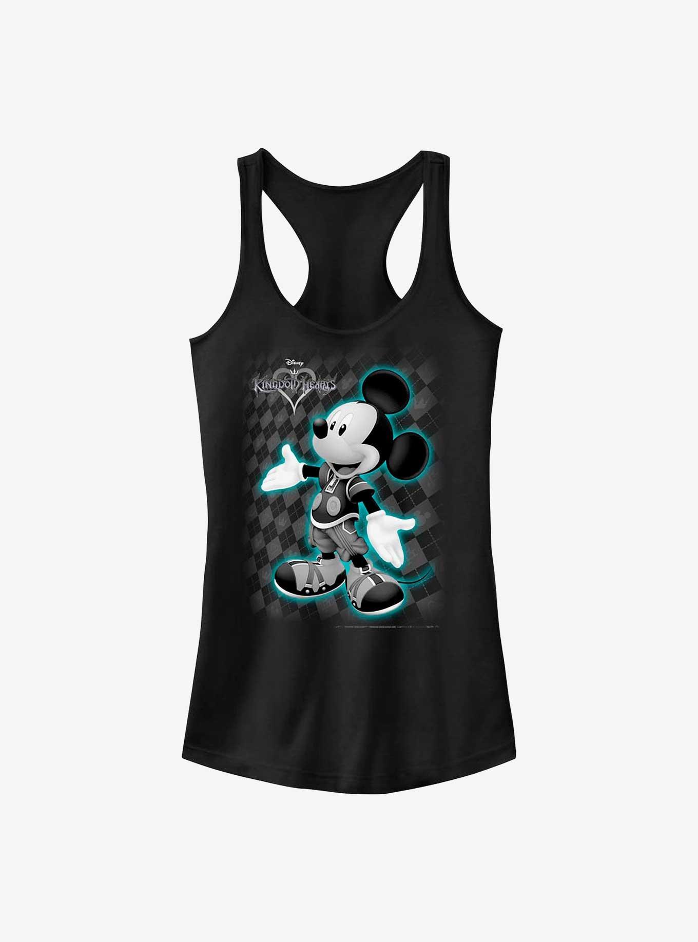 Disney Kingdom Hearts Mickey Pose Girls Tank, BLACK, hi-res