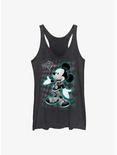 Disney Kingdom Hearts Mickey Pose Girls Tank, BLK HTR, hi-res