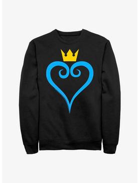 Disney Kingdom Hearts Heart And Crown Crew Sweatshirt, , hi-res