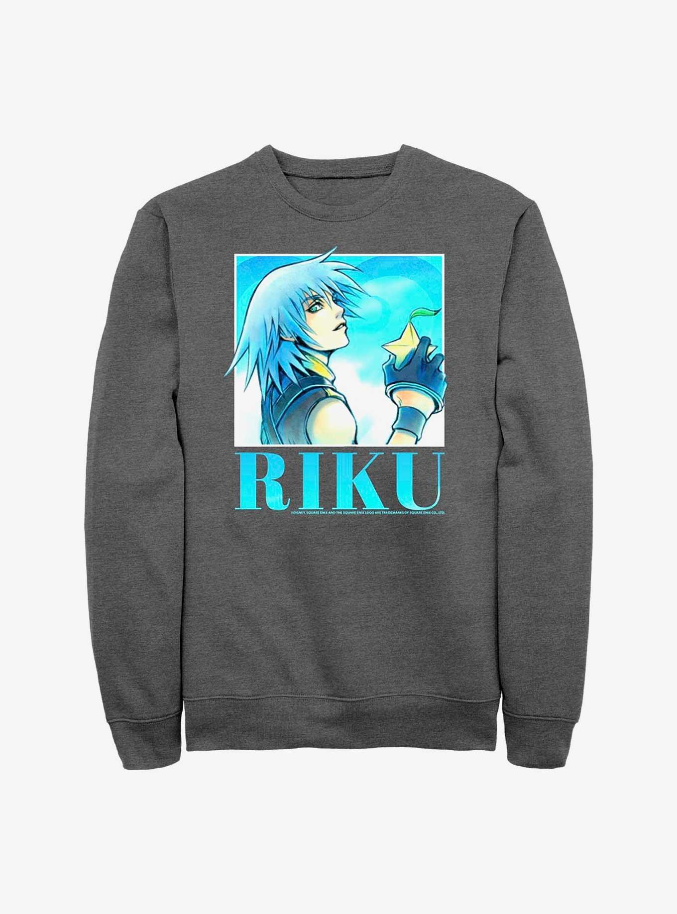 Disney Kingdom Hearts Riku Heart Throb Crew Sweatshirt, , hi-res