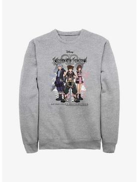 Disney Kingdom Hearts Sora Japanese Text Group Crew Sweatshirt, , hi-res