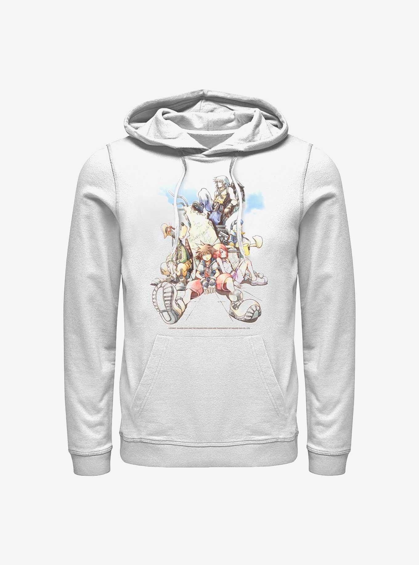 Disney Kingdom Hearts Group In The Clouds Hoodie, , hi-res