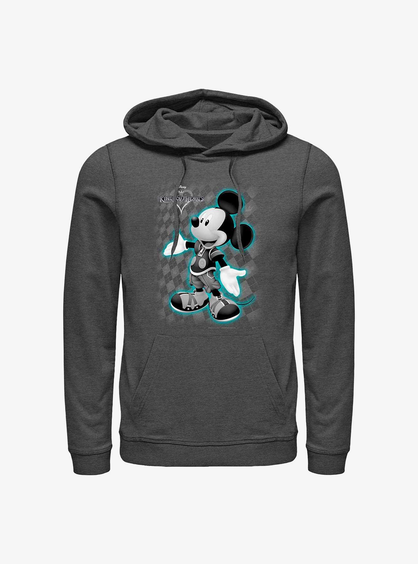 Disney Kingdom Hearts Mickey Pose Hoodie, CHAR HTR, hi-res