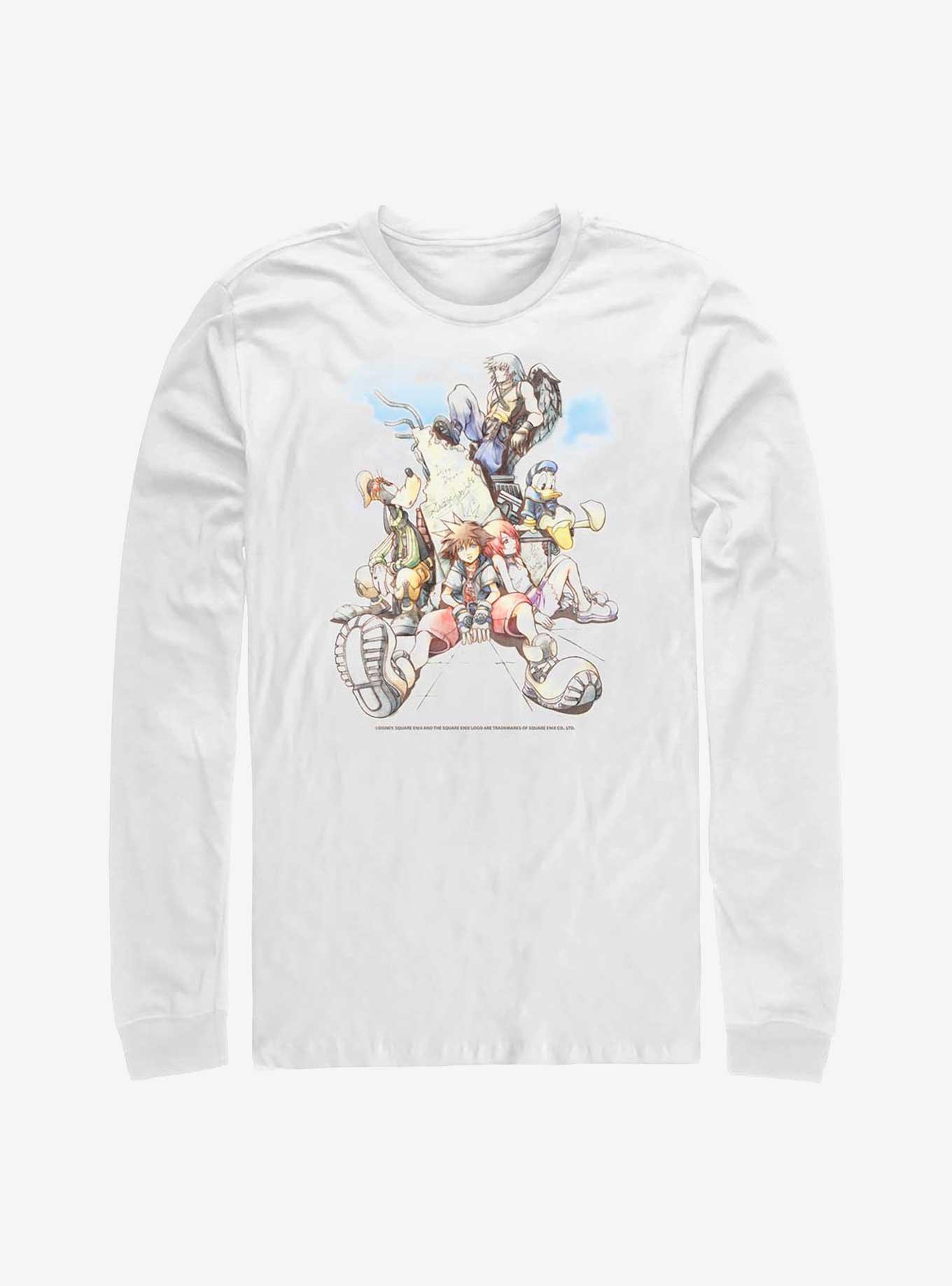 Disney Kingdom Hearts Group In The Clouds Long-Sleeve T-Shirt