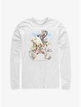 Disney Kingdom Hearts Group In The Clouds Long-Sleeve T-Shirt, BLACK, hi-res