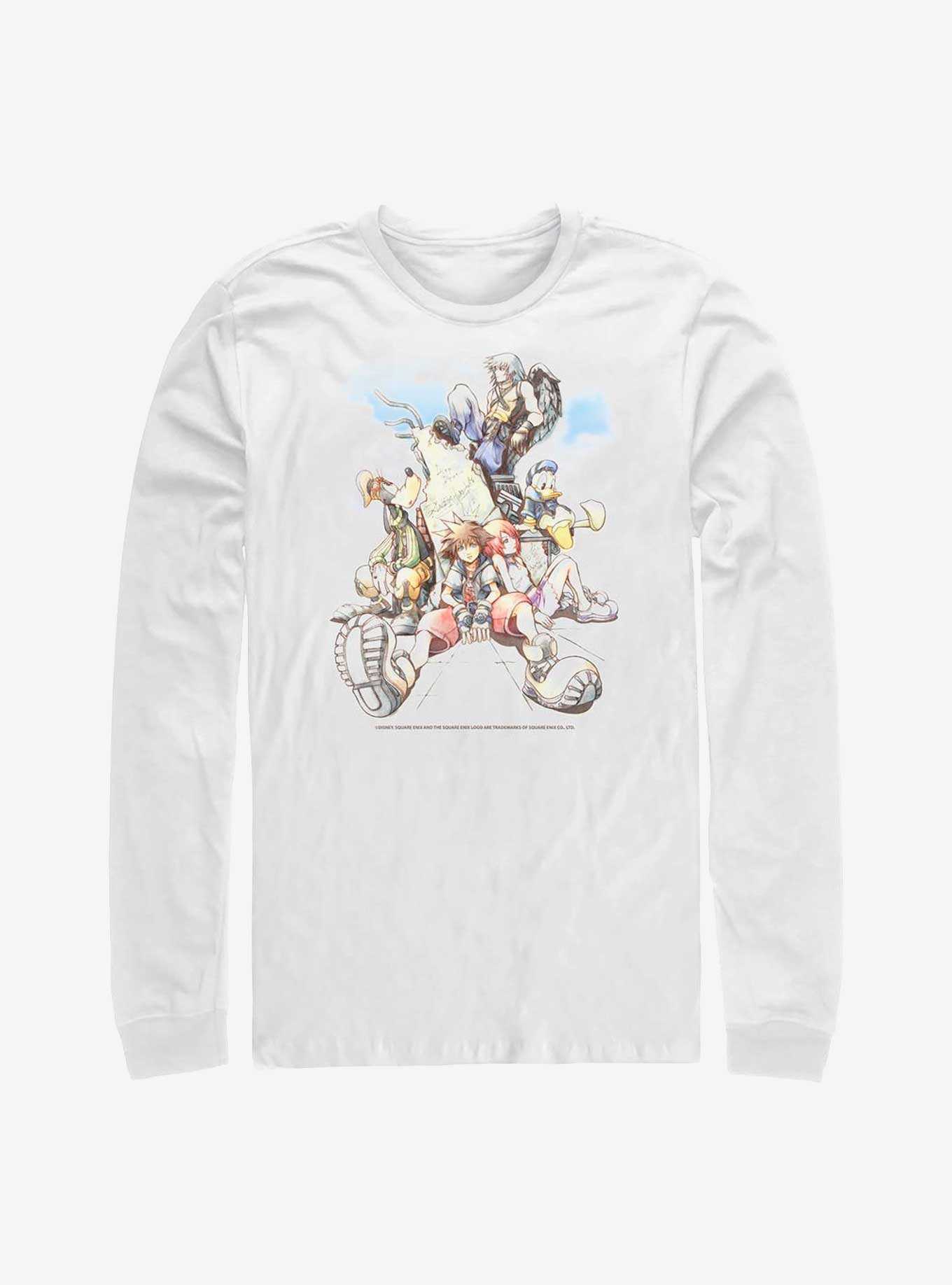 Disney Kingdom Hearts Group In The Clouds Long-Sleeve T-Shirt, , hi-res