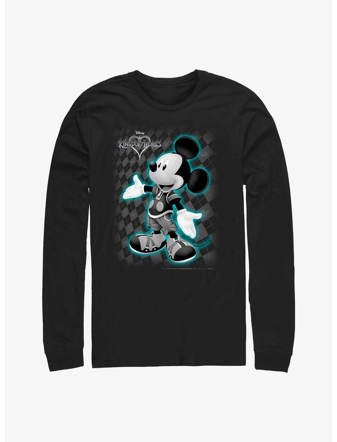 Disney Kingdom Hearts Mickey Pose Long-Sleeve T-Shirt, BLACK, hi-res