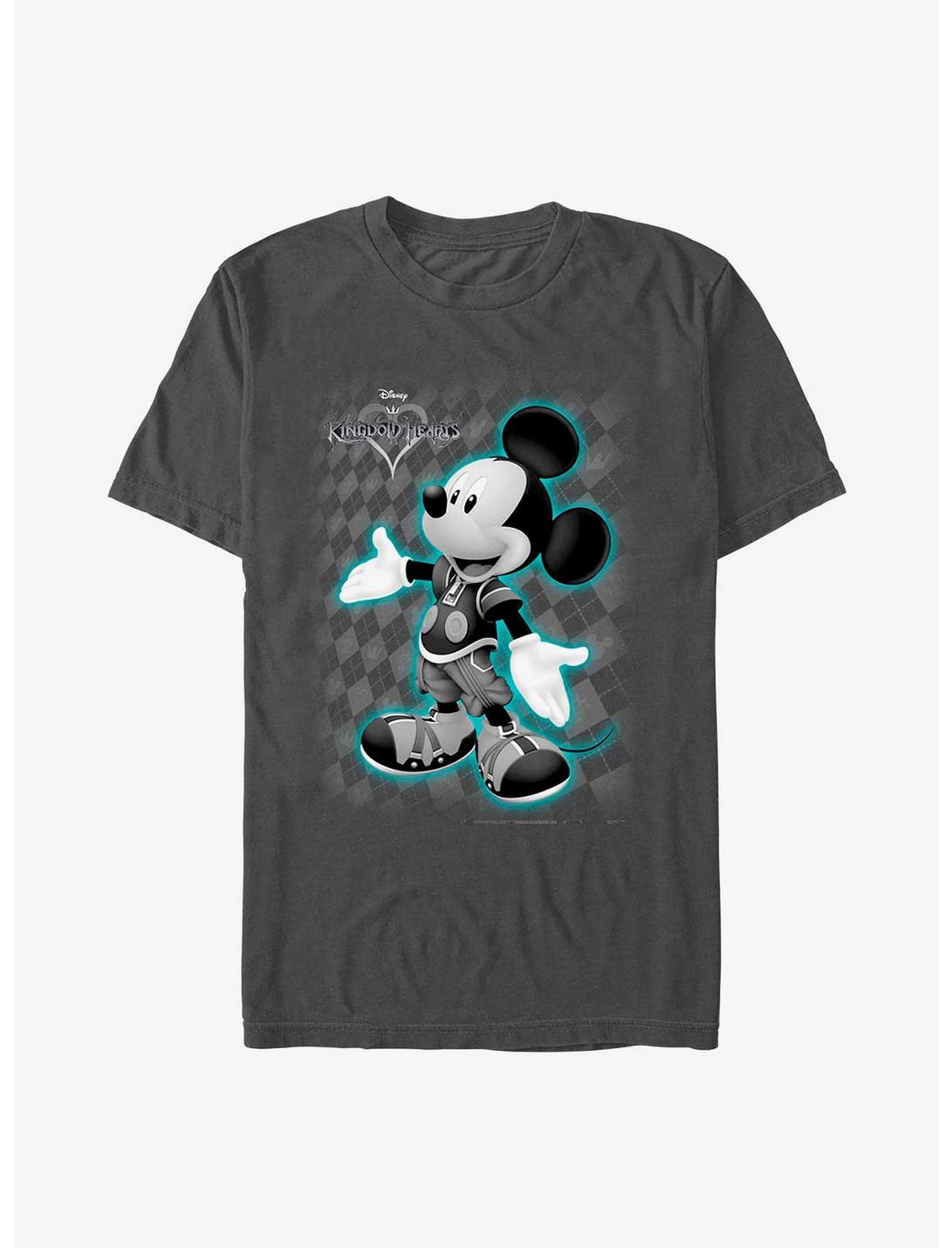 Disney Kingdom Hearts Mickey Hearts T-Shirt, CHARCOAL, hi-res