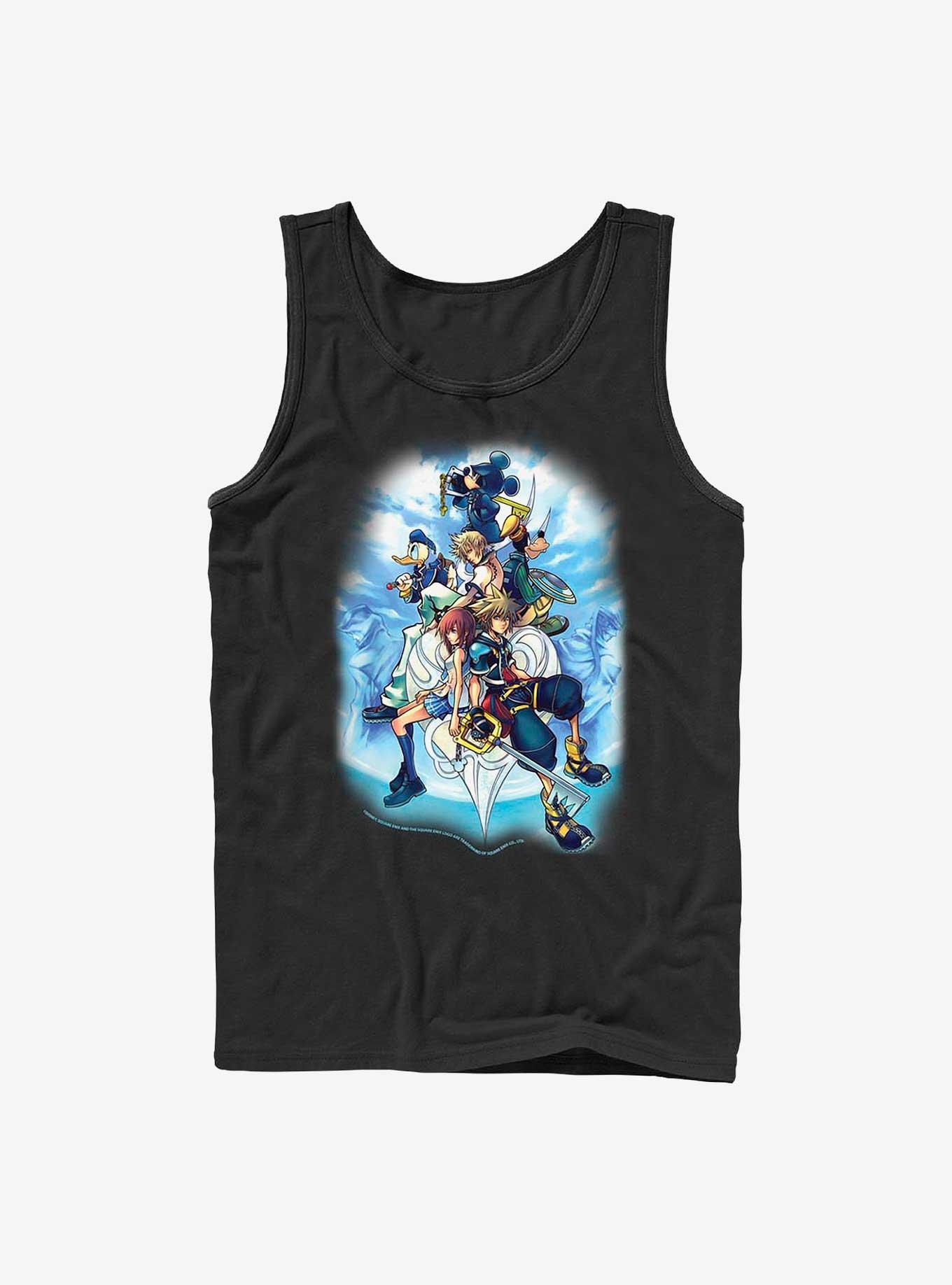 Disney Kingdom Hearts Sky Group Tank, BLACK, hi-res