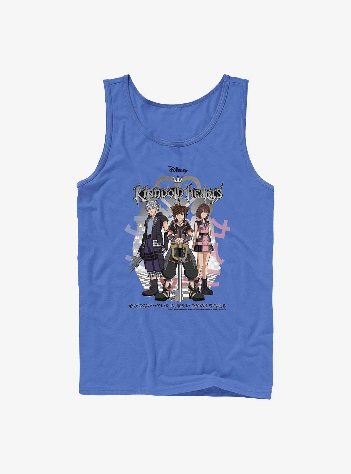 Disney Kingdom Hearts Sora Japanese Text Group Tank, ROYAL, hi-res