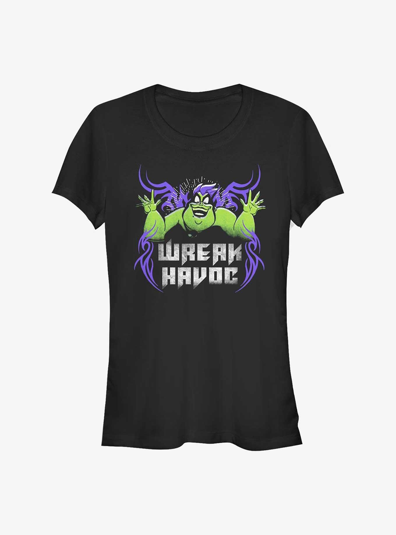 Disney The Little Mermaid Ursula Wreak Havoc Girls T-Shirt, BLACK, hi-res