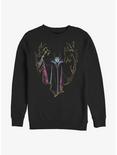 Disney Maleficent Drawn Out Sweatshirt, BLACK, hi-res