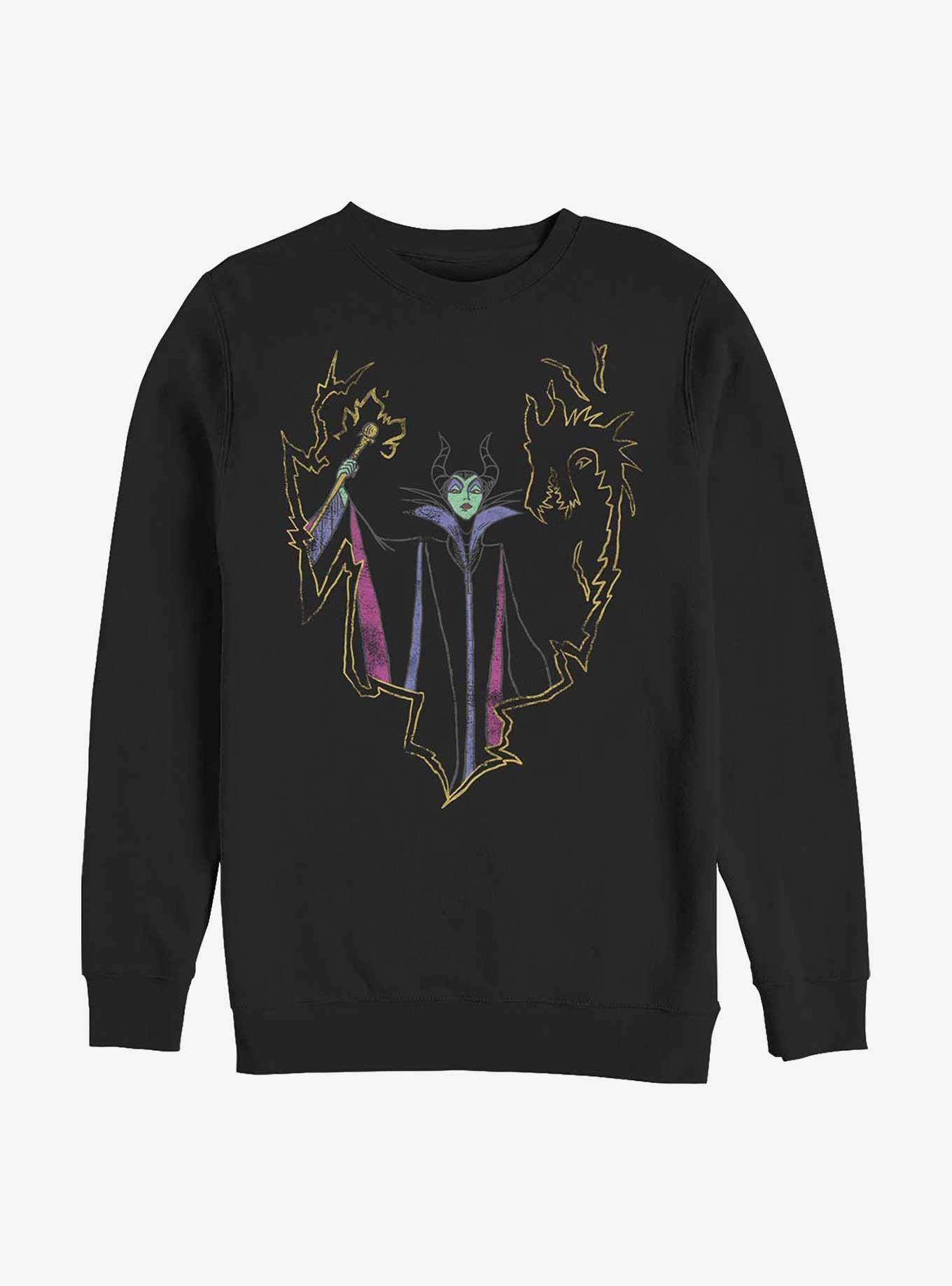 Disney Maleficent Drawn Out Sweatshirt, , hi-res