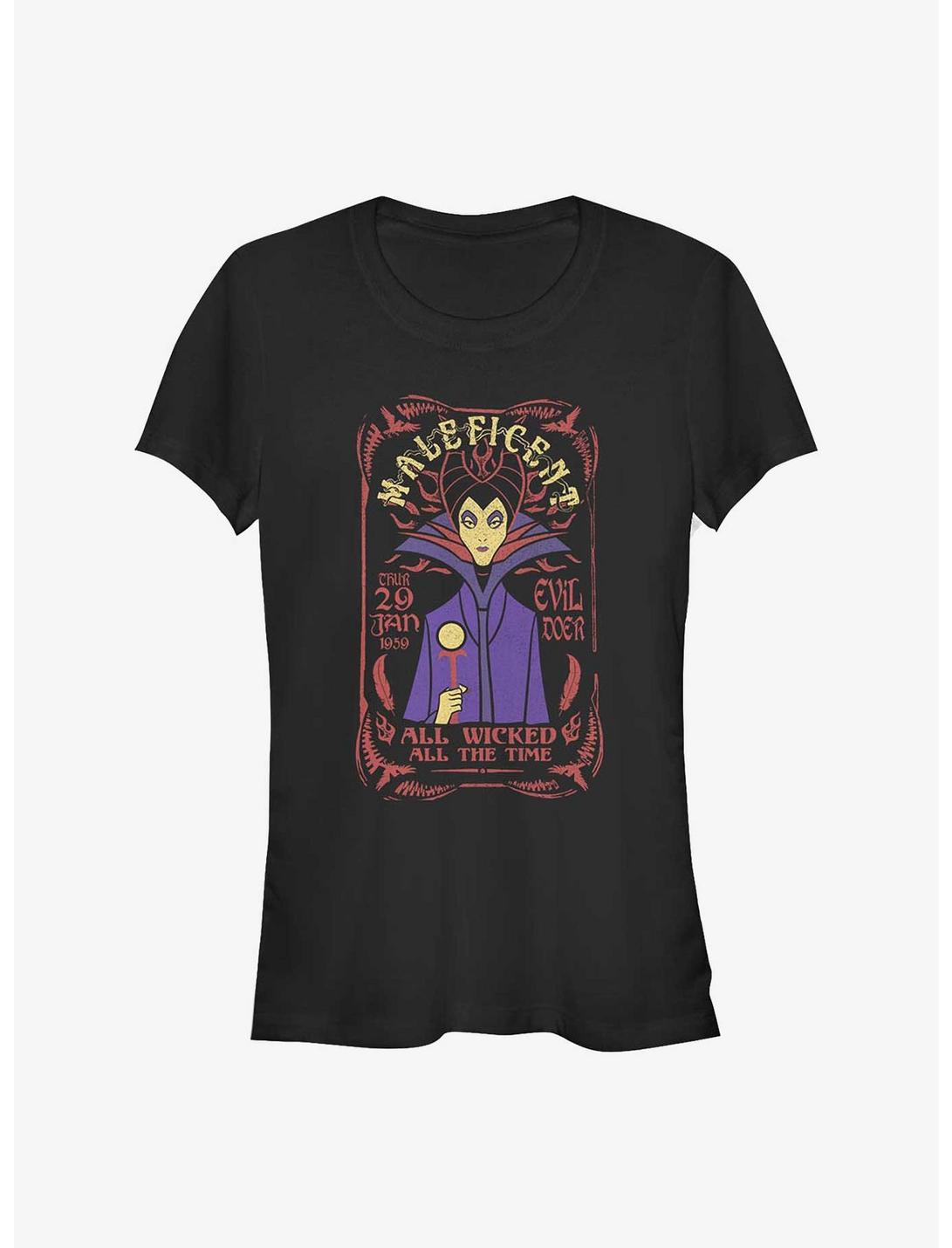 Disney Maleficent Evil Doer Girls T-Shirt, BLACK, hi-res