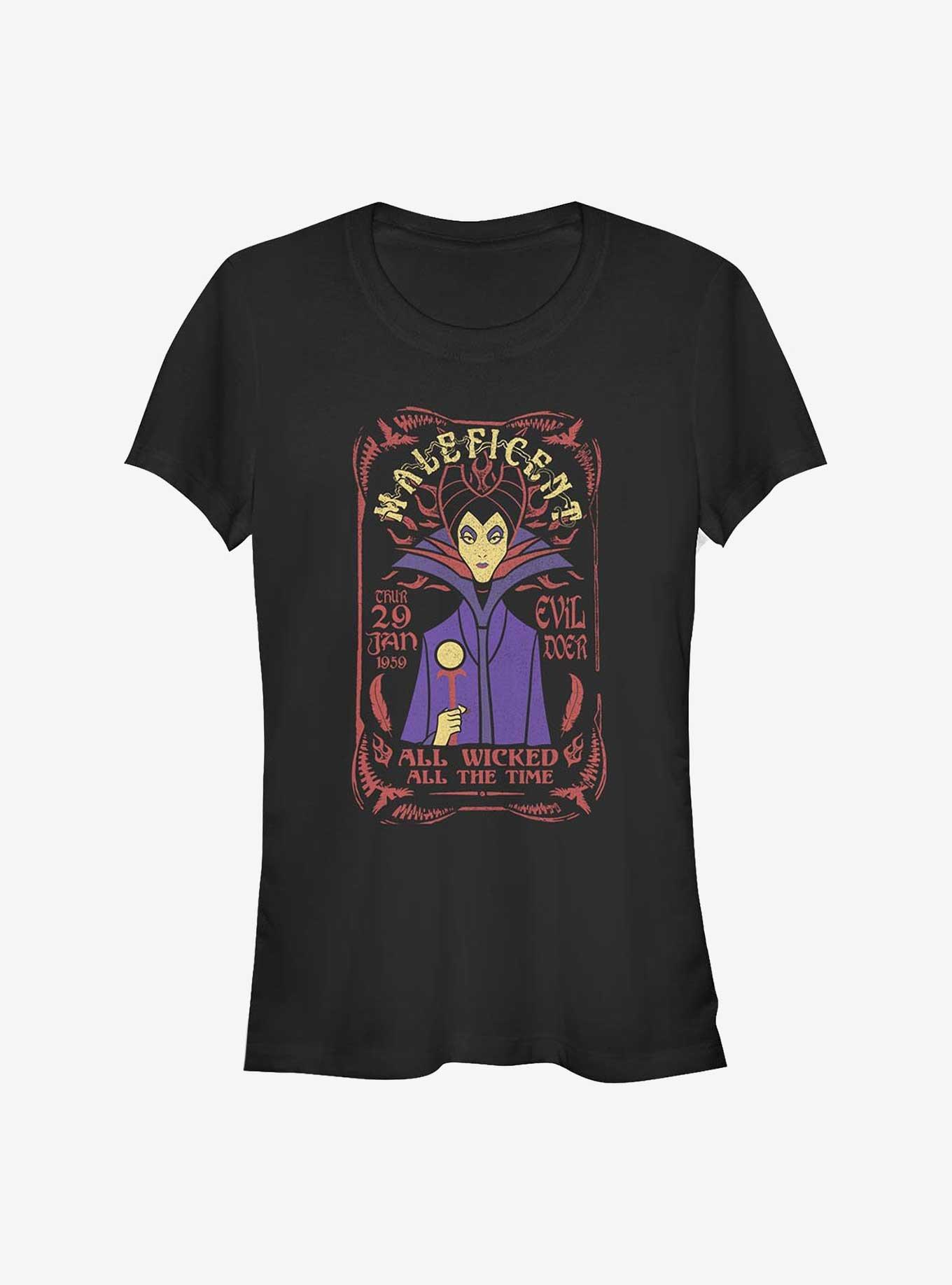 Disney Maleficent Evil Doer Girls T-Shirt, BLACK, hi-res