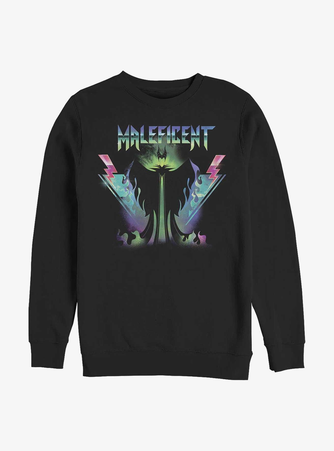 Disney Sleeping Beauty Maleficent Metal Rock Mistress Sweatshirt, BLACK, hi-res