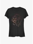Disney The Lion King Scar Line Girls T-Shirt, BLACK, hi-res