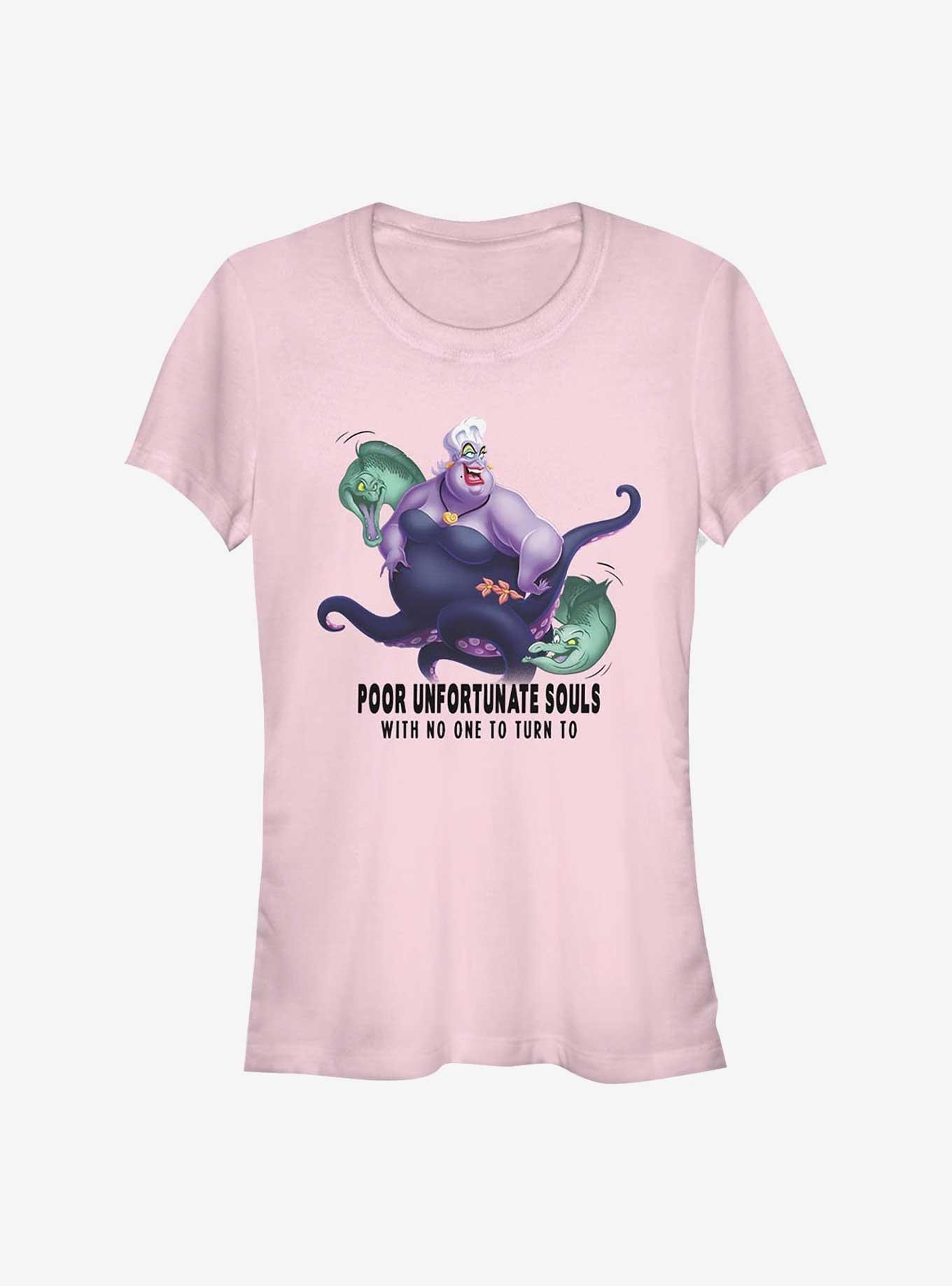 Disney The Little Mermaid Lonely Souls Girls T-Shirt, LIGHT PINK, hi-res
