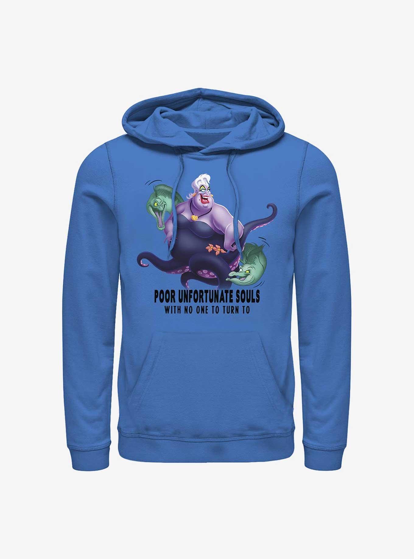 Disney The Little Mermaid Lonely Souls Hoodie, ROYAL, hi-res