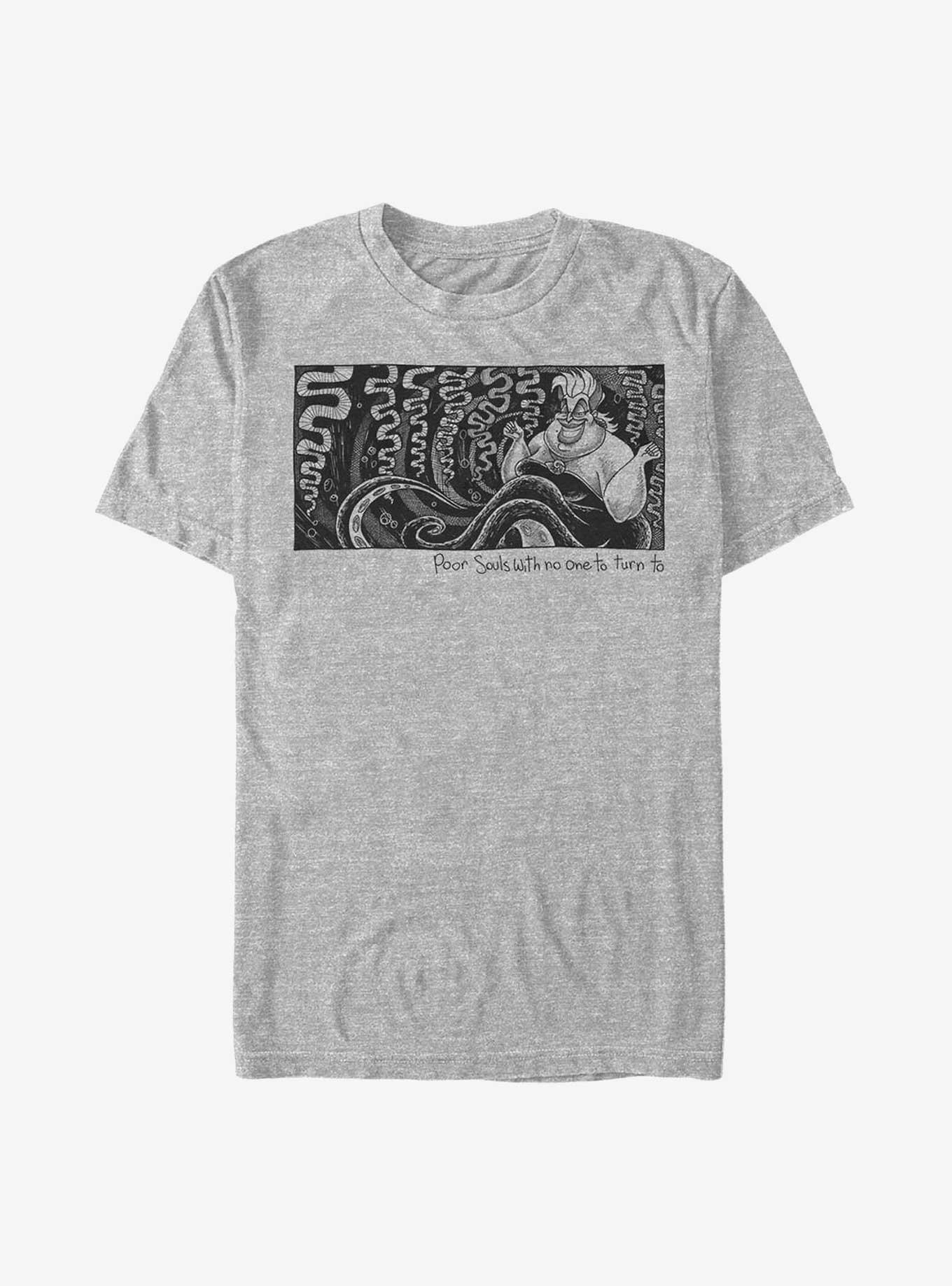 Disney The Little Mermaid Poor Souls T-Shirt - GREY | Hot Topic