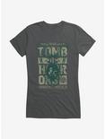 Dungeons & Dragons Tomb Hour Retro Competition Cards Girls T-Shirt, CHARCOAL, hi-res