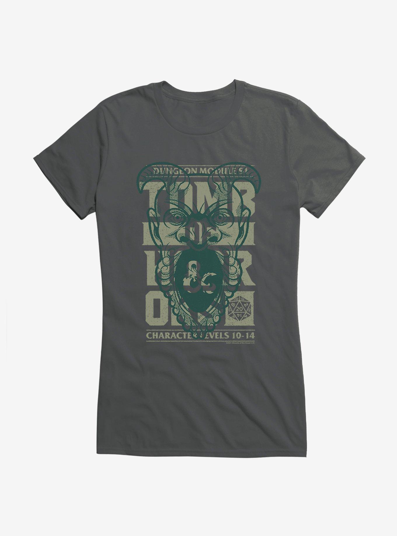 Dungeons & Dragons Tomb Hour Retro Competition Cards Girls T-Shirt, , hi-res