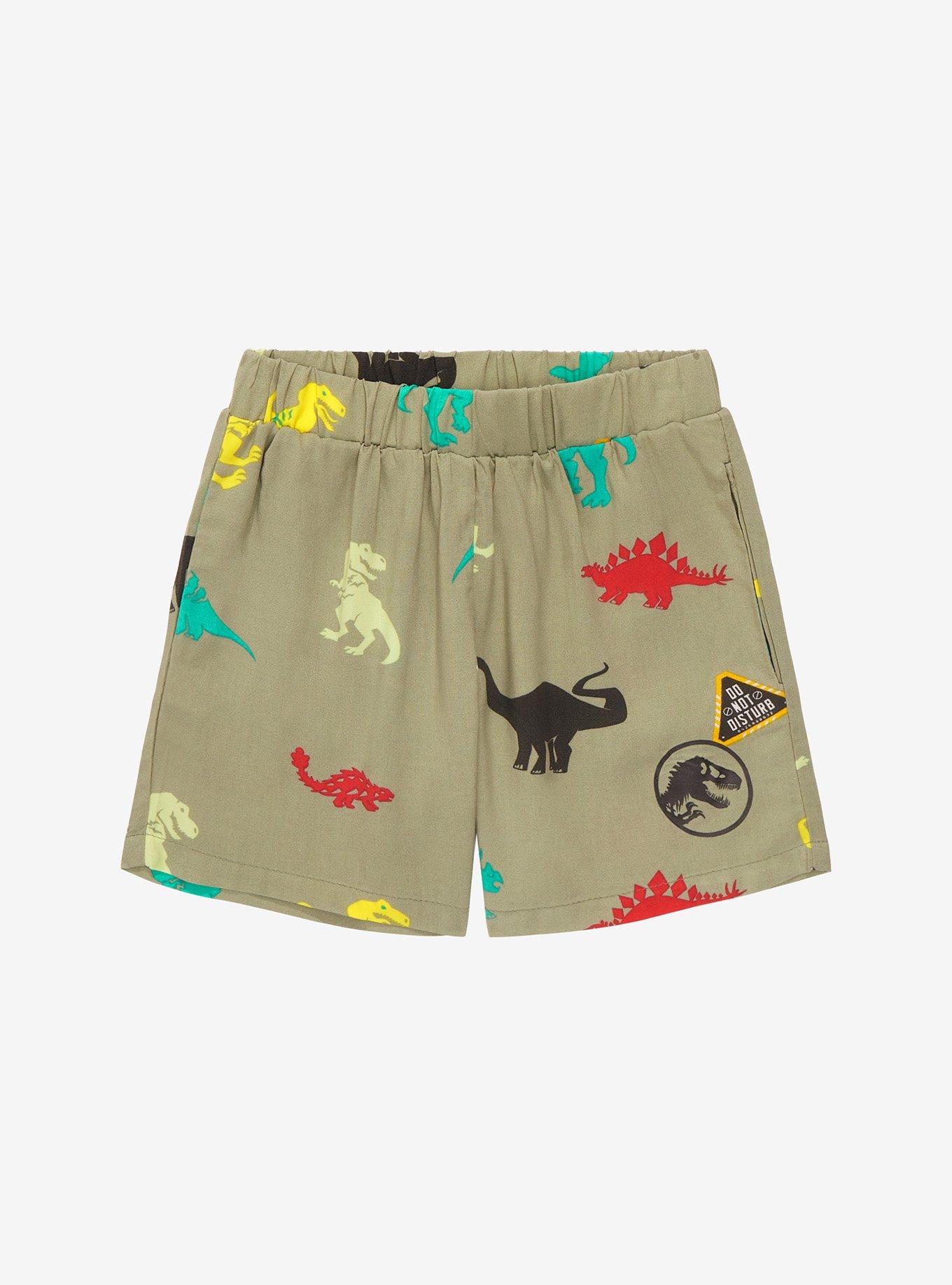Jurassic Park Dinosaurs Allover Print Toddler Shorts - BoxLunch Exclusive, , hi-res