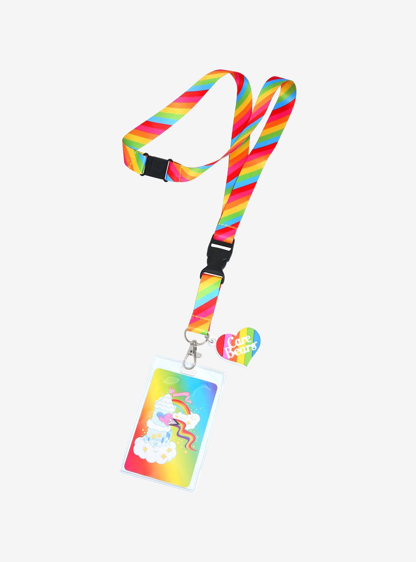 Care Bears Pride Rainbow Stripe Lanyard, , hi-res
